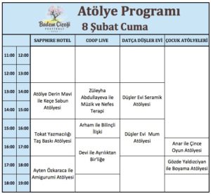 8 Şubat Cuma Atölyeler